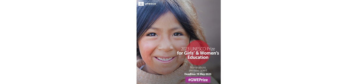Výzva na predkladanie nominácií na Cenu UNESCO v oblasti vzdelávania žien a dievčat na rok 2023
