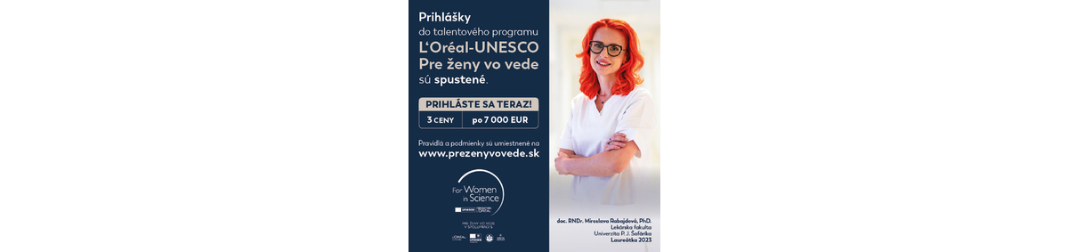 Registrácia do 8. ročníka populárneho programu „L´Oréal Pre ženy vo vede na Slovensku 2024“ 