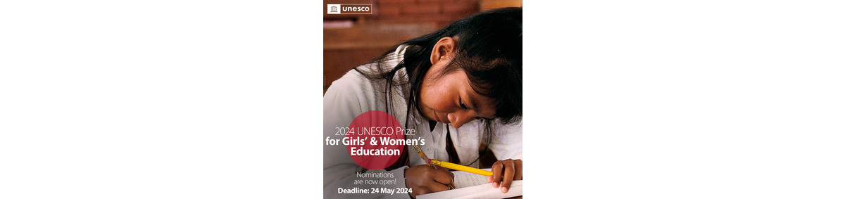 Cena UNESCO v oblasti vzdelávania žien a dievčat na rok 2024