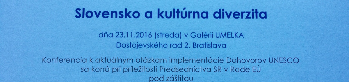 Konferencia "Slovensko a kultúrna diverzita"